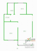 民生一村2室1厅1卫50㎡户型图