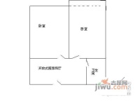 民生一村2室0厅1卫户型图