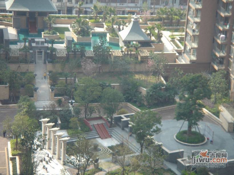 上海滩花园实景图图片