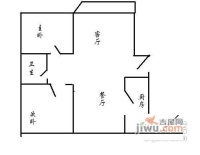 广隆公寓2室2厅1卫105㎡户型图