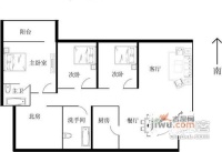 广隆公寓4室2厅2卫150㎡户型图