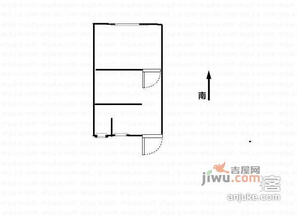 延吉六村1室1厅1卫59㎡户型图