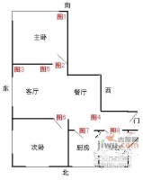 凤城四村小区2室1厅1卫69㎡户型图