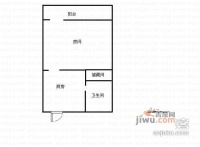新江浦公寓1室1厅1卫41㎡户型图