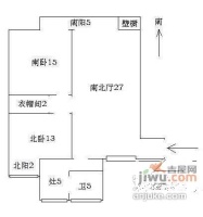 新江浦公寓2室2厅1卫83㎡户型图