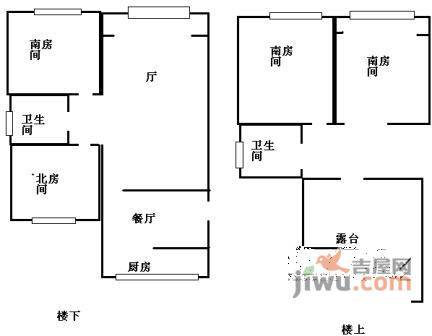 浦江风景苑4室2厅2卫169㎡户型图