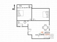 寿山坊2室1厅1卫63㎡户型图