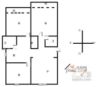 钦江大厦3室1厅2卫130㎡户型图