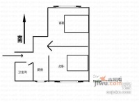 田林十二村2室0厅1卫52㎡户型图