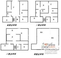 建国西路花园洋房6室2厅4卫613㎡户型图