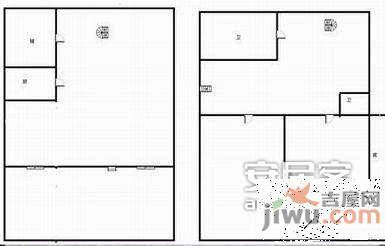 建国西路花园洋房4室2厅3卫221㎡户型图