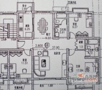 檀香花苑4室2厅3卫325㎡户型图