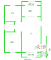 金沙江公寓2室1厅1卫84㎡户型图