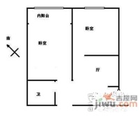 普雄馨苑2室2厅1卫90㎡户型图