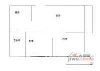 康桥月苑2室1厅1卫73㎡户型图