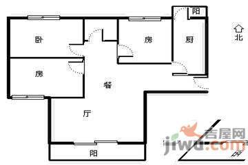 静安别墅3室2厅2卫166㎡户型图