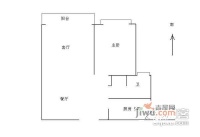 曹江公寓1室2厅1卫69㎡户型图