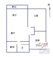 曹江公寓2室1厅1卫79㎡户型图