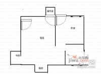 景瑞花园2室1厅1卫76㎡户型图