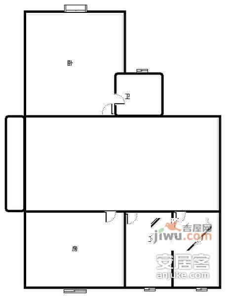 永巍公寓2室2厅2卫112㎡户型图