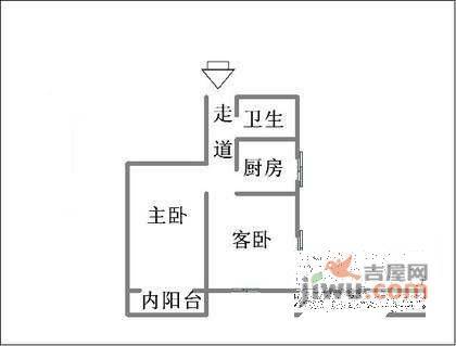 振兴公寓2室0厅1卫55㎡户型图