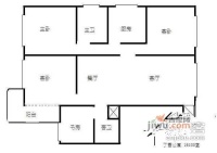 丁香公寓4室2厅2卫153㎡户型图