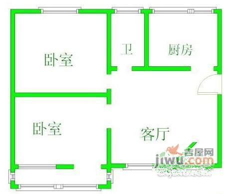 笠园凯旋坊2室2厅1卫72㎡户型图