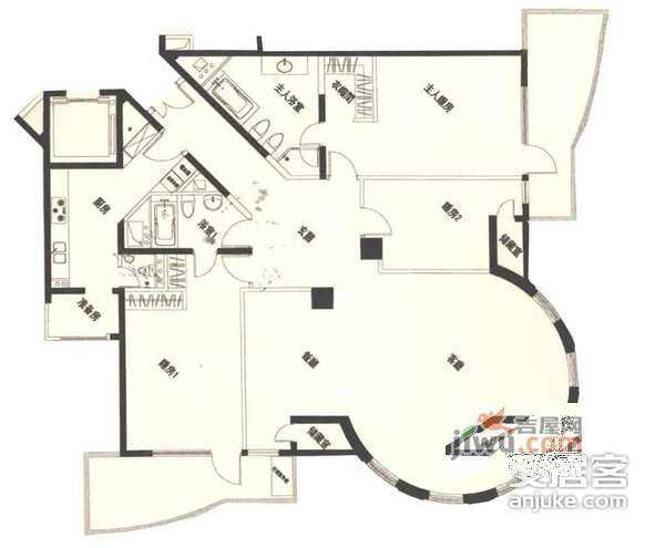 伦敦广场3室2厅2卫268㎡户型图