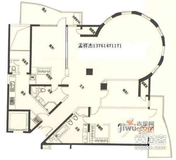 伦敦广场4室2厅3卫261㎡户型图