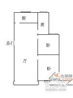海江公寓2室2厅1卫104㎡户型图