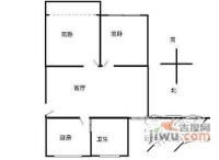 共富四村富成园2室1厅1卫62㎡户型图