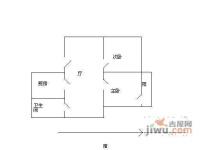 泗溏三村2室1厅1卫77㎡户型图