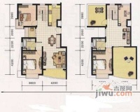 学林苑4室3厅2卫170㎡户型图