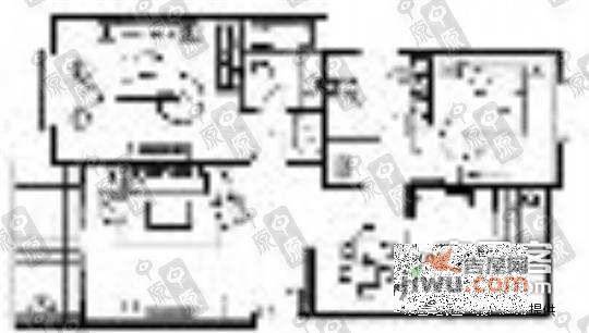 海鸿公寓2室2厅1卫78㎡户型图