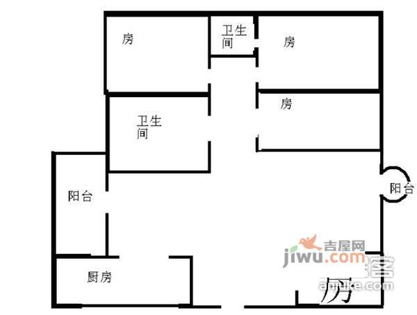 鸿景园3室2厅2卫147㎡户型图