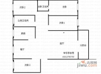 福中福社区4室2厅2卫130㎡户型图