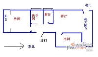 福中福社区2室1厅1卫78㎡户型图