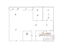 南岭花园3室2厅2卫户型图