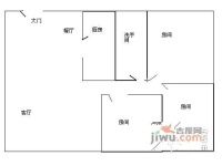 富瑰园3室2厅1卫120㎡户型图