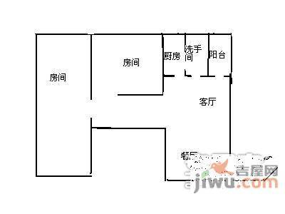 鸿隆1073室2厅1卫102㎡户型图