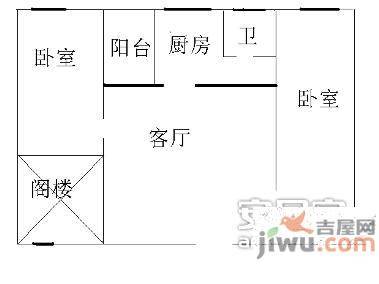 鸿隆1073室1厅1卫户型图