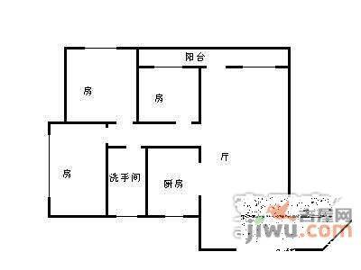 西城丰和3室2厅1卫100㎡户型图