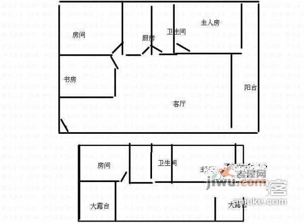 锦绣江南5室2厅2卫145㎡户型图