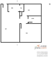 半山御景2室1厅1卫68㎡户型图