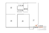 恒运豪庭3室2厅2卫99㎡户型图