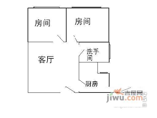 佳宁娜友谊广场2室2厅1卫83㎡户型图