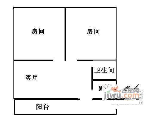 星河世纪2室2厅1卫96㎡户型图