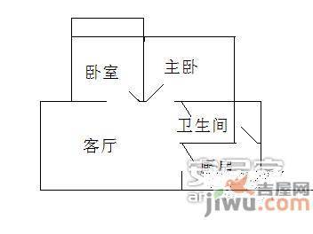 阳光新干线家园2室2厅1卫65㎡户型图