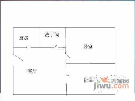 阳光新干线家园2室1厅1卫69㎡户型图