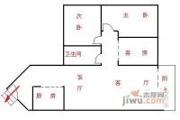 新德家园3室2厅1卫户型图